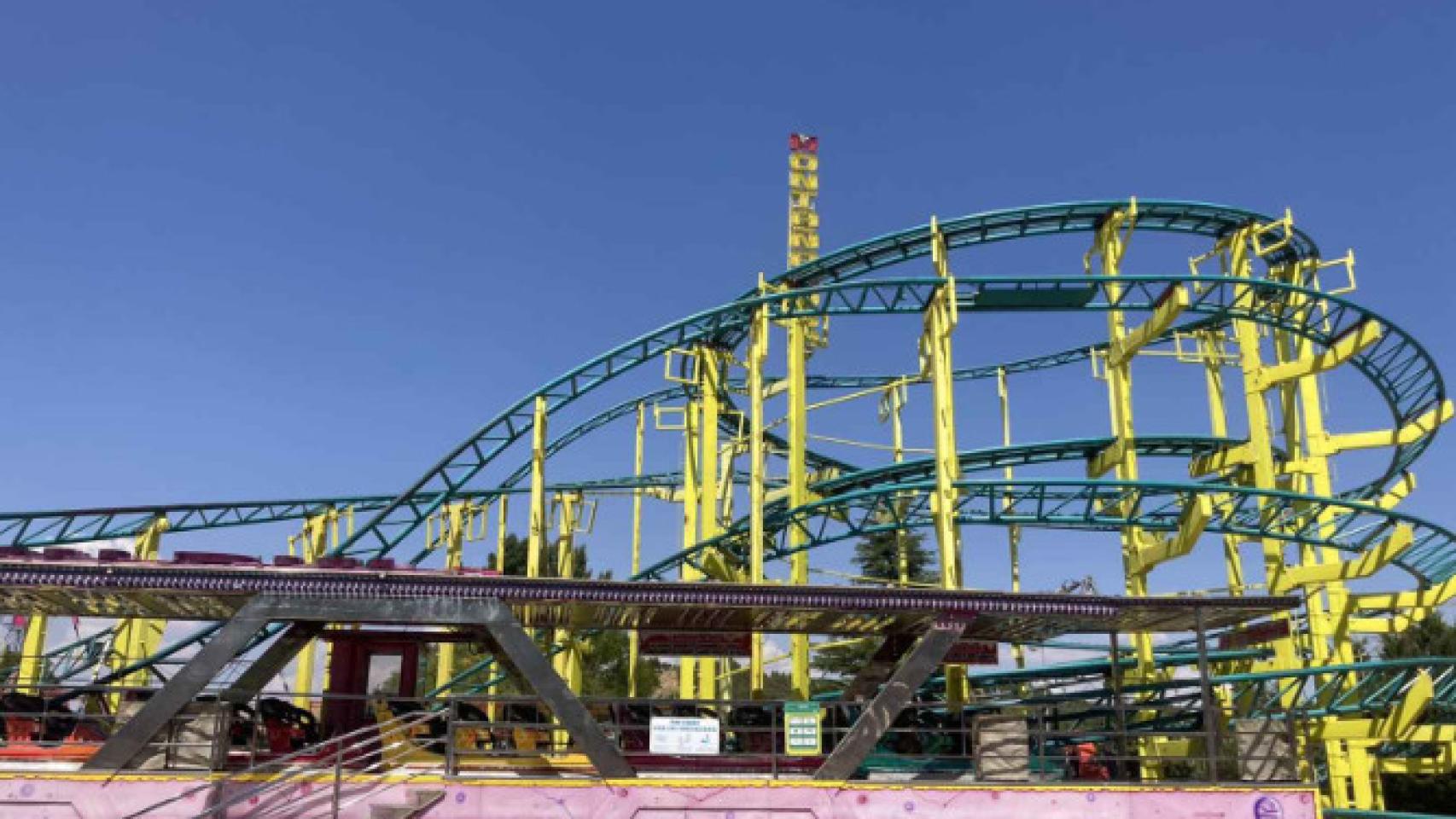 Imagen de una atracción de la Feria de Valladolid.