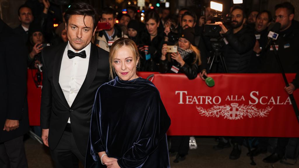 Andrea Giambruno y Giorgia Meloni.