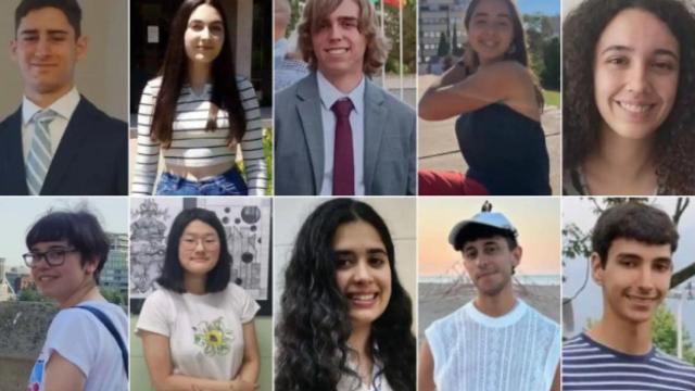 Algunos de los mejores alumnos de la Selectividad 2023.