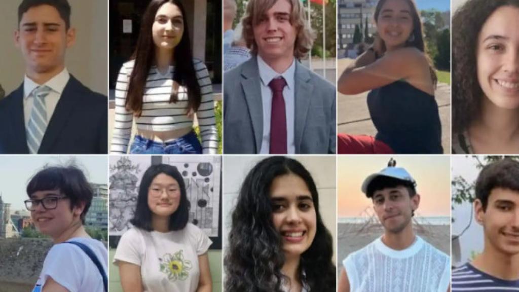 Algunos de los mejores alumnos de la Selectividad 2023.