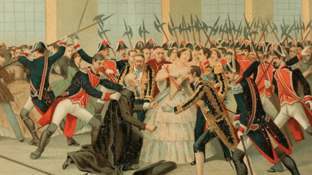 El atentado de 1852.