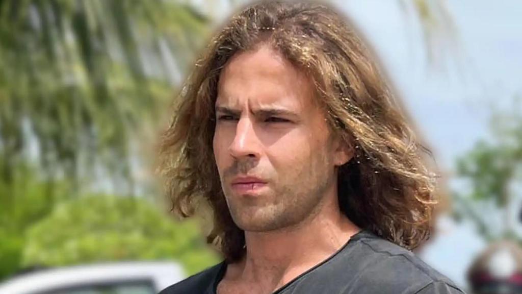 Daniel Sancho el día que realizó la recreación del crimen.