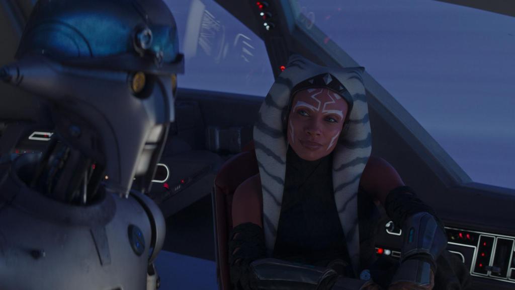Ahsoka y Huyang en una escena de la serie.