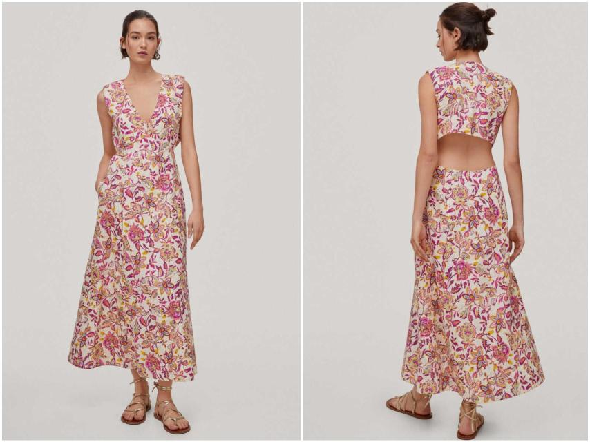 El vestido de Pedro del Hierro con el que Carmen Lomana ha vuelto al trabajo.