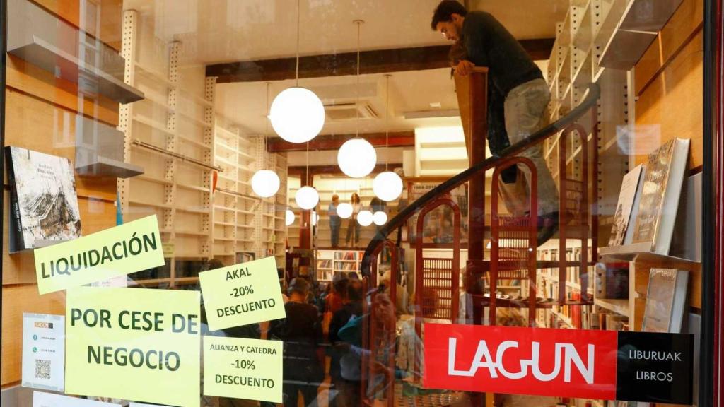 Imagen de archivo de la librería Lagun de San Sebastián.
