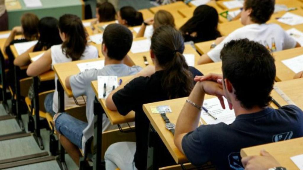 Prueba de la Selectividad en España.