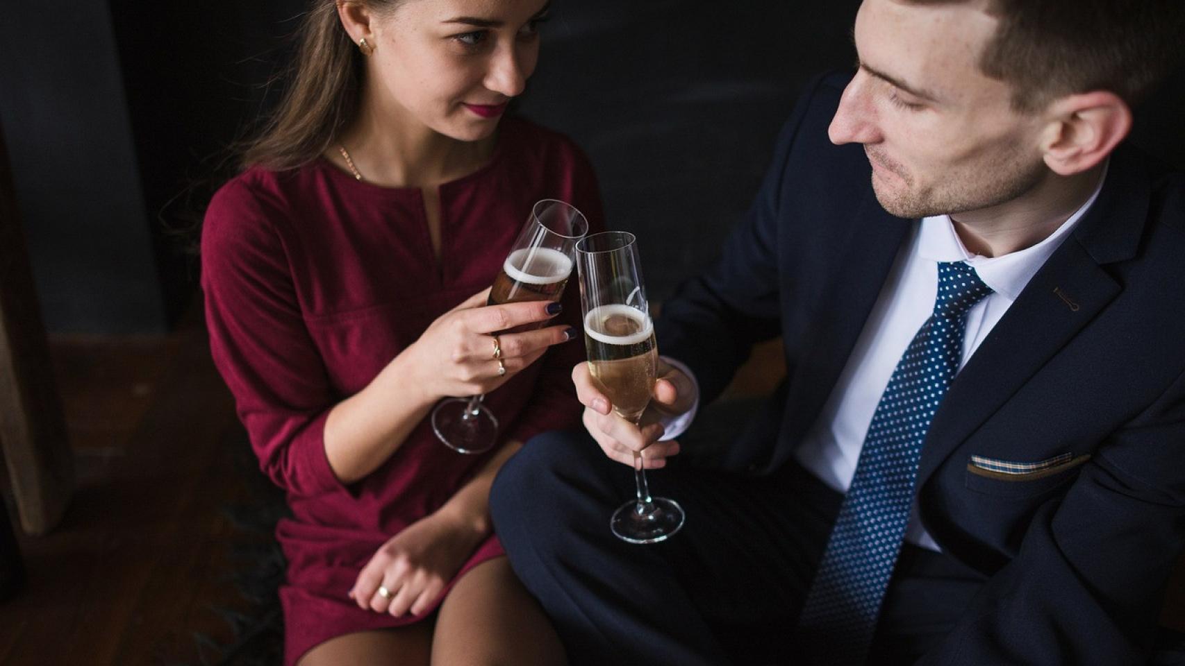 Pareja y alcohol.