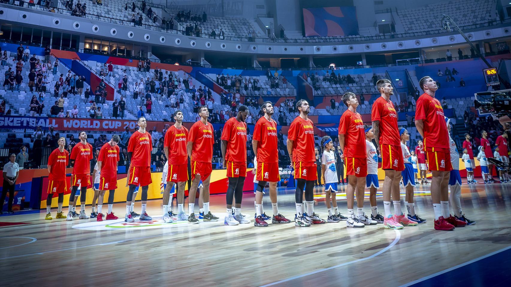 España, durante el Mundial de baloncesto