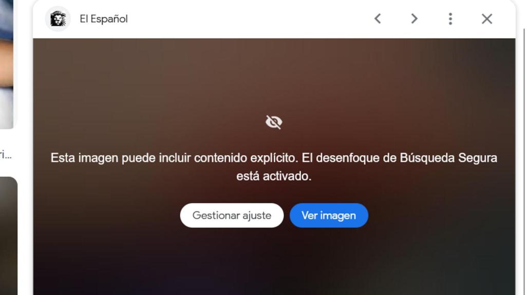 Google ofrece la opción de ver las imágenes explícitas si queremos