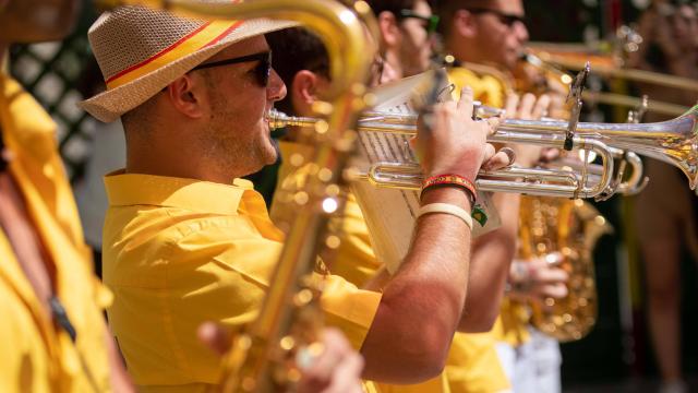 Imagen de archivo de una charanga en Gálvez (Toledo).