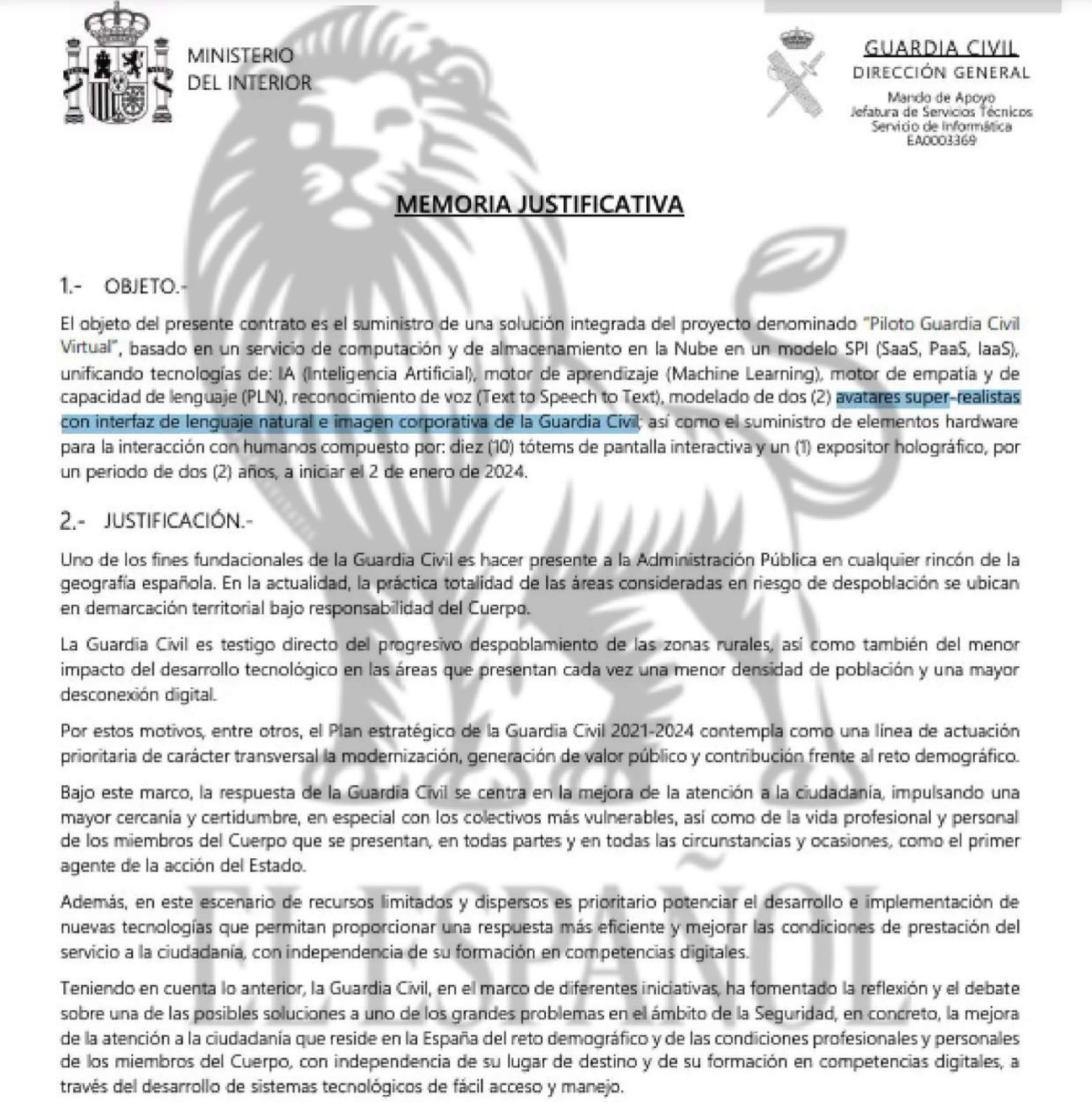 Memoria justificativa del proyecto.