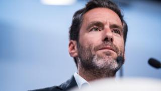 El vicesecretario de Cultura y Sociedad Abierta del PP, Borja Sémper, durante la rueda de prensa ofrecida este lunes en Madrid.
