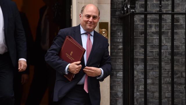 El hasta hoy ministro de Defensa de Reino Unido, Ben Wallace.