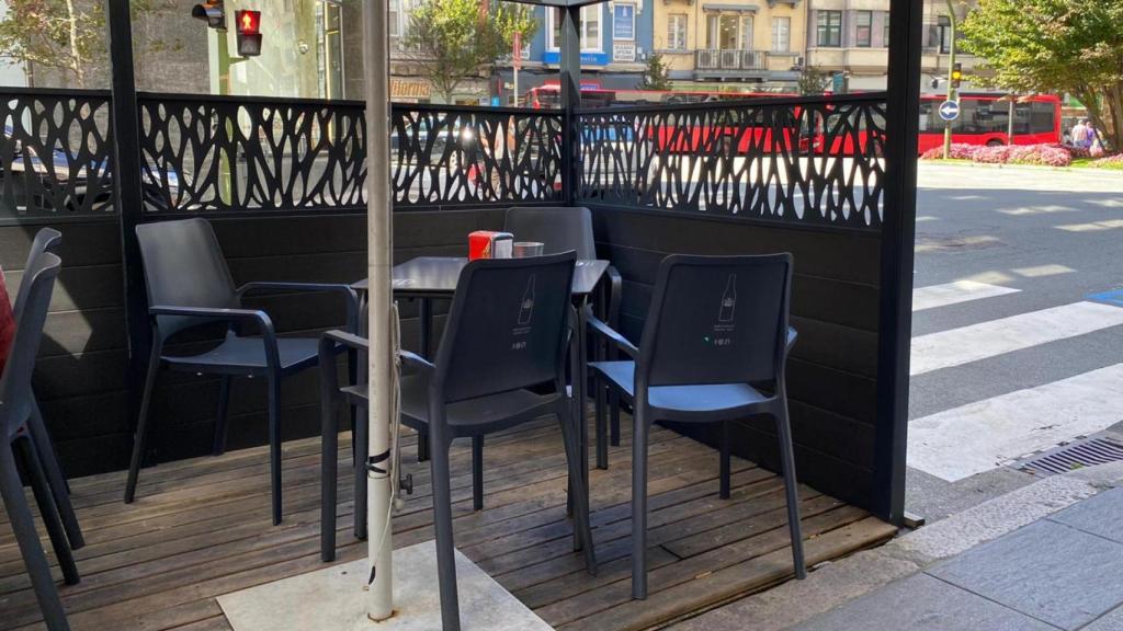 Foto de una terraza en A Coruña.