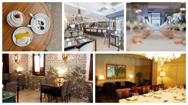 Imágenes de los cinco restaurantes.