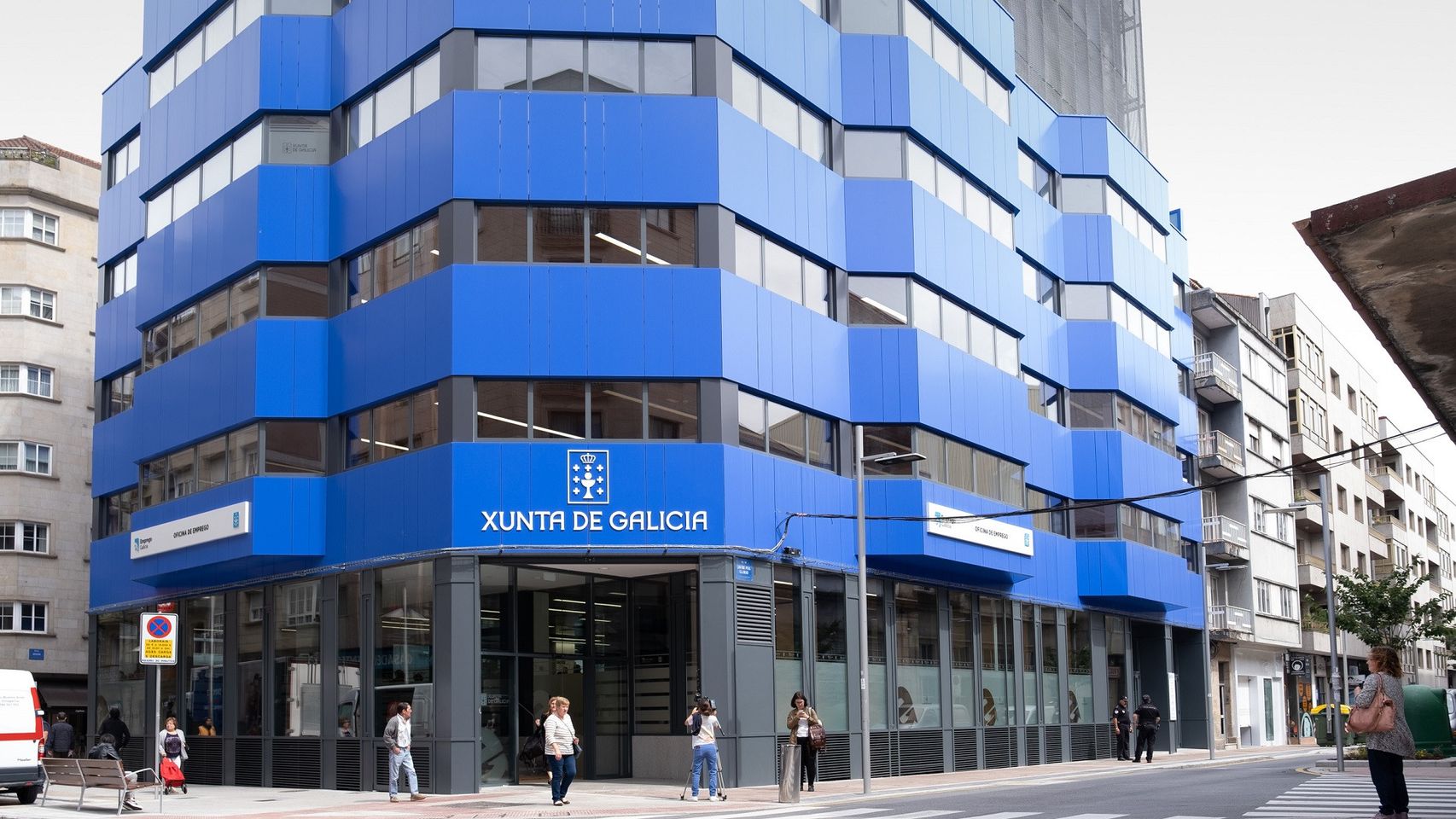 Edificio de la Xunta en la calle Benito Corbal de Pontevedra.
