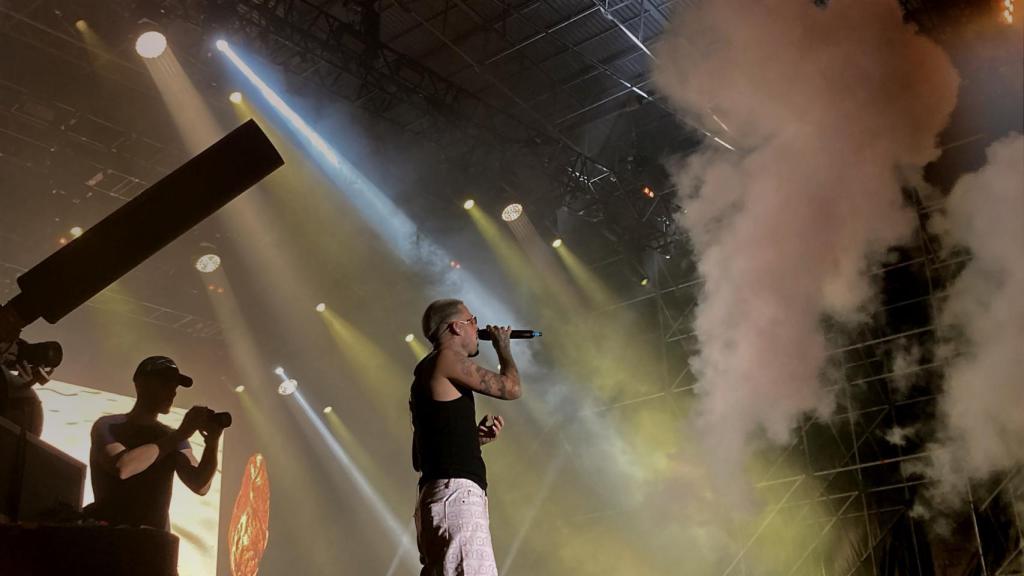 Maikel Delacalle durante su show en el Sabatic Fest.