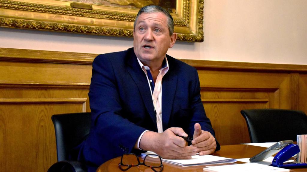 El presidente de la Diputación de Zamora, Javier Faúndez, durante una entrevista con EL ESPAÑOL Noticias de Castilla y León