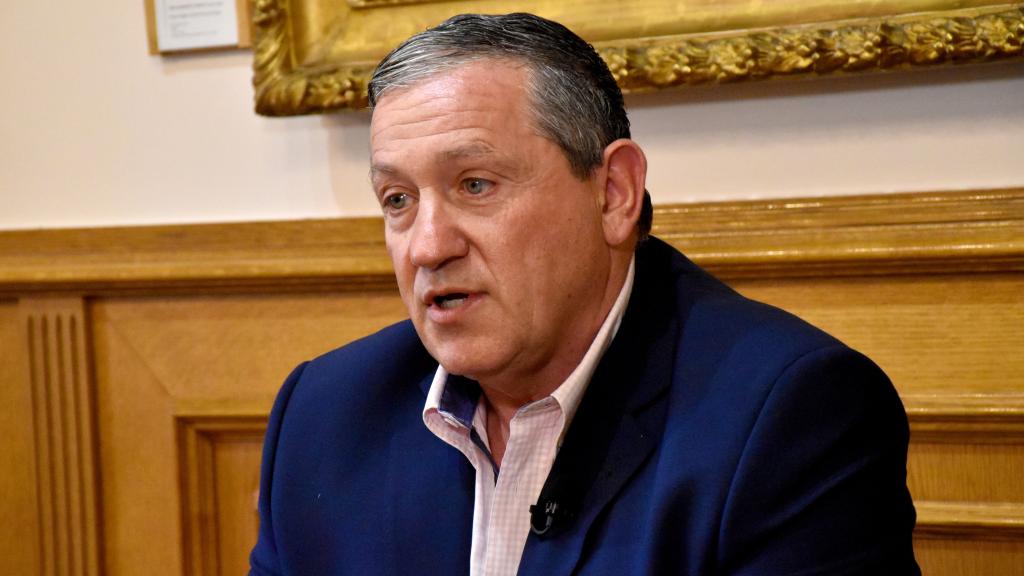 El presidente de la Diputación de Zamora, Javier Faúndez, durante una entrevista con EL ESPAÑOL Noticias de Castilla y León