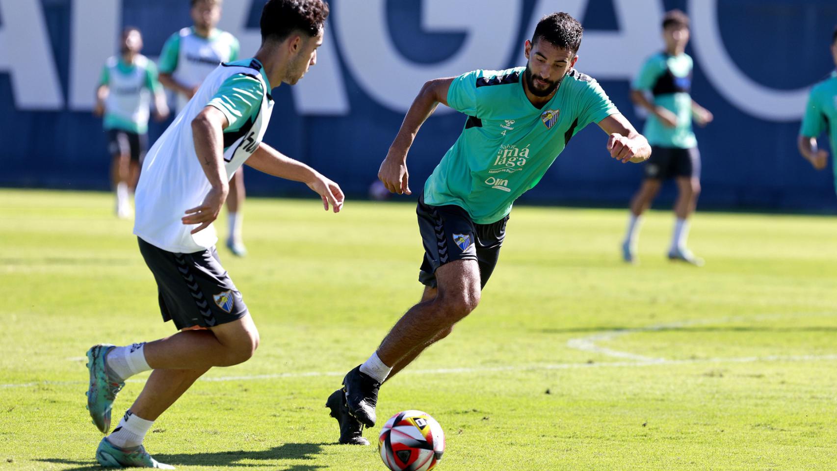 Imagen de un entrenamiento del Málaga CF