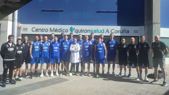 Quirónsalud realiza los reconocimientos médicos a la plantilla del Básquet Coruña