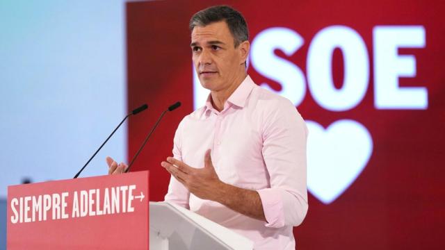 Pedro Sánchez, en el mitin de Málaga
