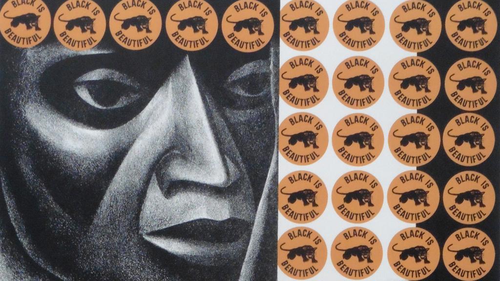 Elizabeth Catlett: Detalle de 'Negro es bello II', 1969. The Elizabeth Catlett Mora Family Living Trust