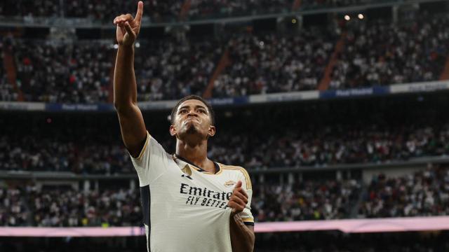 Jude Bellingham celebra su gol contra el Getafe