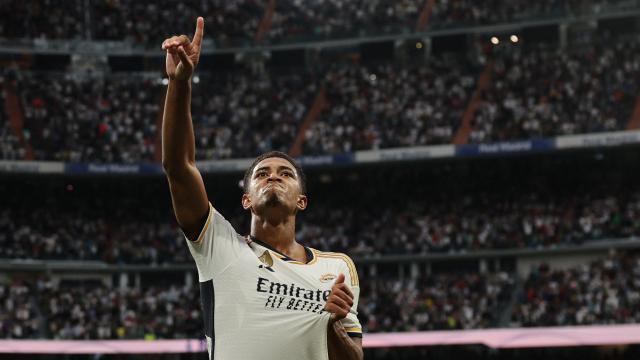 Jude Bellingham celebra su gol contra el Getafe