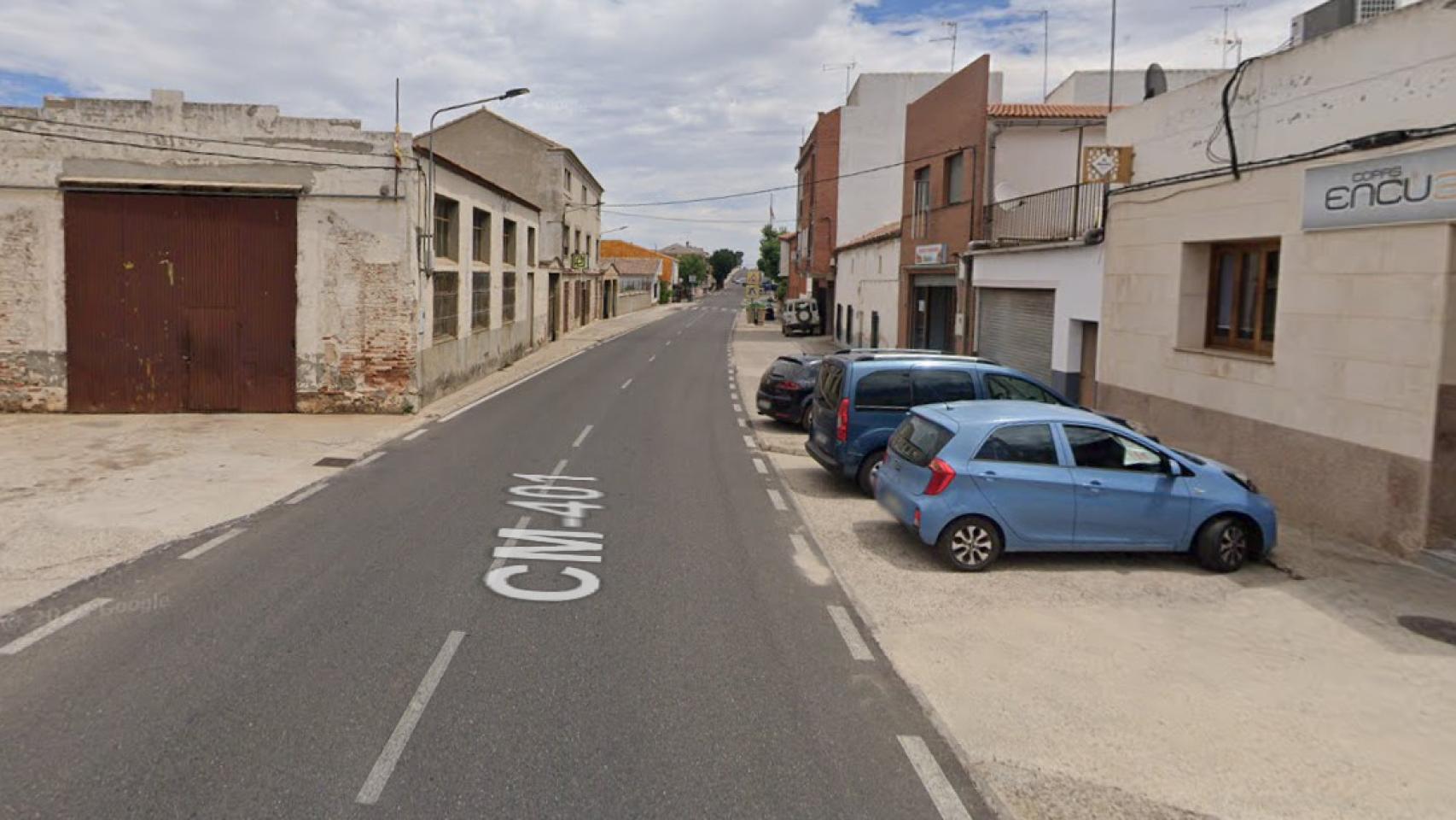 CM-401 a su paso por Navahermosa (Toledo). Foto: Google Maps.