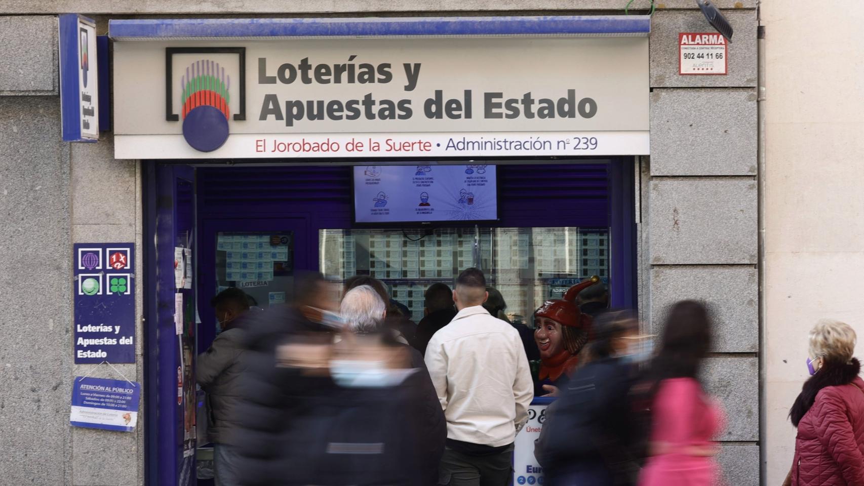 Imagen de una administración de Lotería.