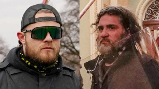 Los miembros de 'Proud Boys', Ethan Nordean y Dominic Pezzola.