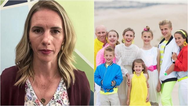 La youtuber Ruby Franke junto a su marido y sus hijos pequeños.