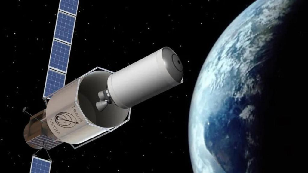 Nave de TransAstra recogiendo basura espacial