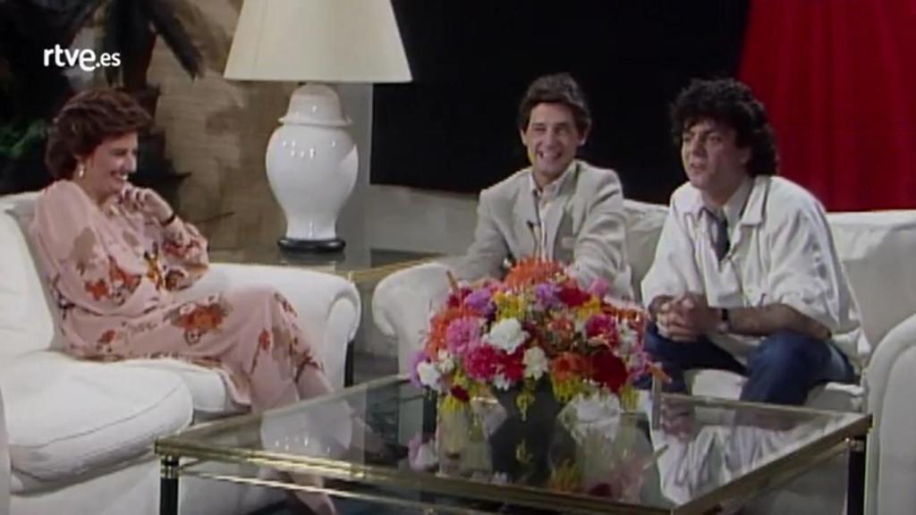 María Teresa Campos entrevistando a Josema Yuste y Millán Salcedo en 'La tarde'.