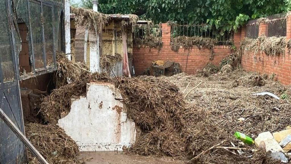 Desoladoras consecuencias de las lluvias en Buenache de Alarcón (Cuenca)