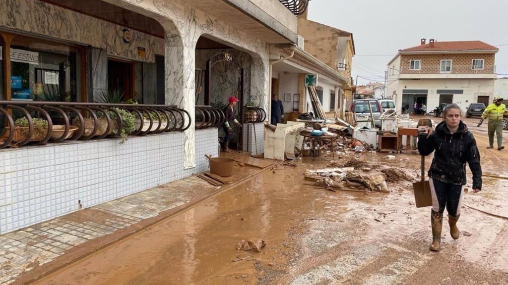 Tromba de agua en Buenache de Alarcón (Cuenca). Foto: EP