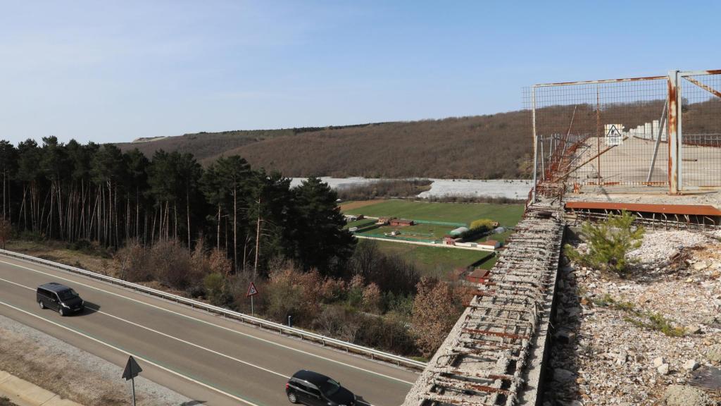 Viaducto de la variante de Guardo, en la provincia de Palencia