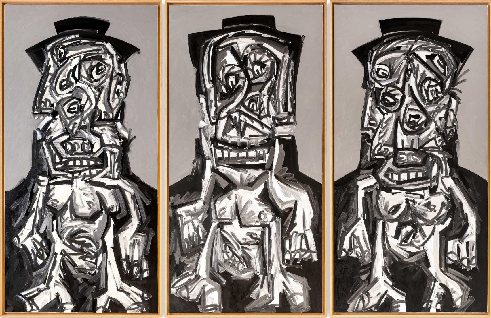 Antonio Saura: 'Las tres Gracias', 1997. Colección Fundación Bancaja. © Succession Antonio Saura / www.antoniosaura.org / VEGAP, Valencia, 2023
