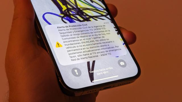Aviso de emergencia de Protección Civil