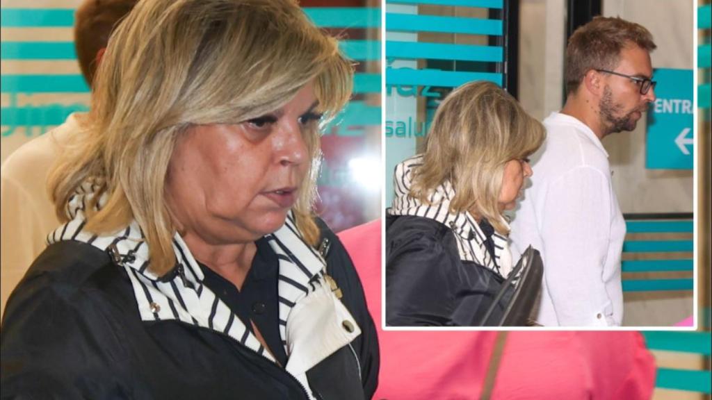 Terelu Campos y su sobrino en un montaje de EL ESPAÑOL.