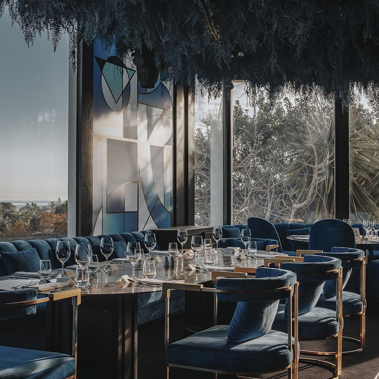 El interior del restaurante Nota Blu de Marbella.