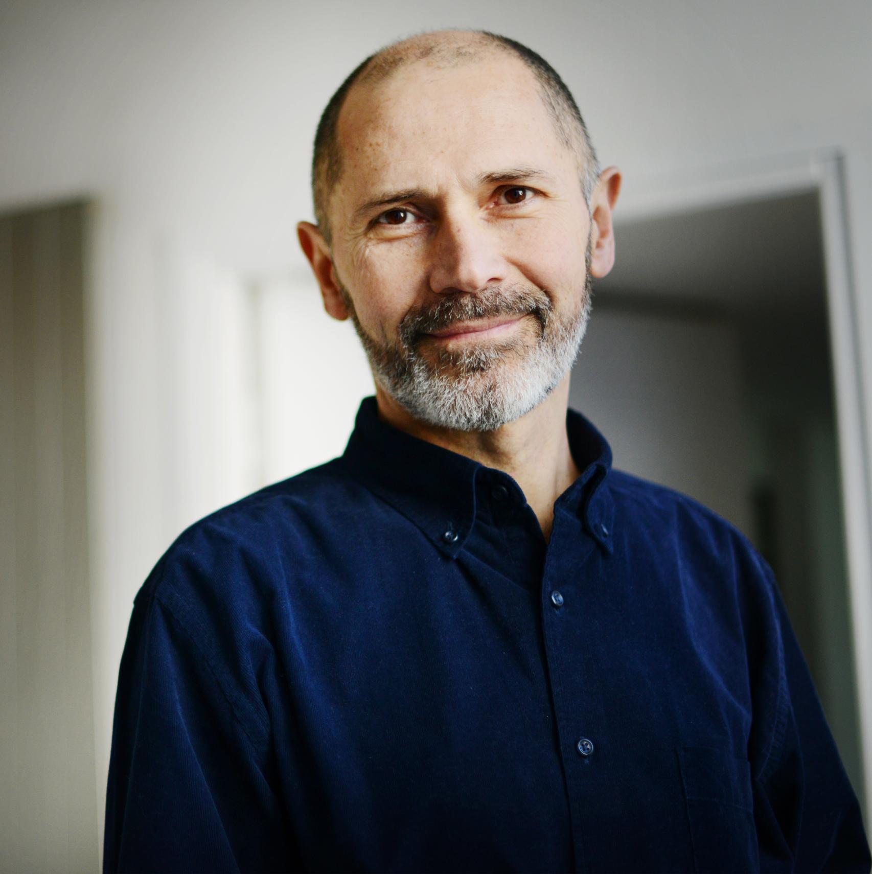 Retrato de Christophe André.