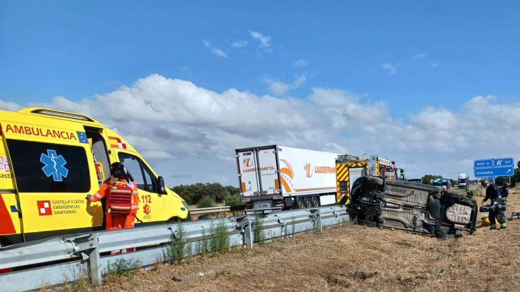 Accidente mortal en la A-6, en Villardefrades 2