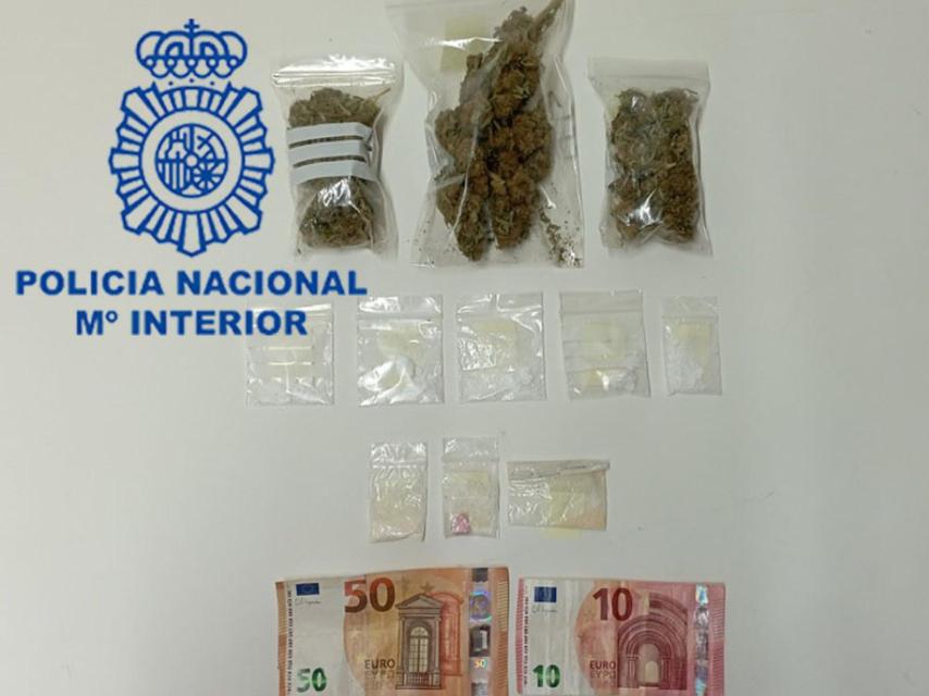 Droga intervenida por la Policía Nacional