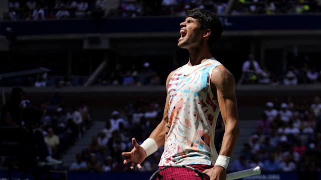 Carlos Alcaraz, en el US Open 2023