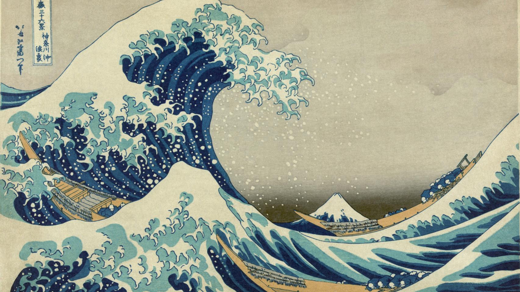 Katsushika Hokusai: 'La gran ola de Kanagawa', 1830-1833