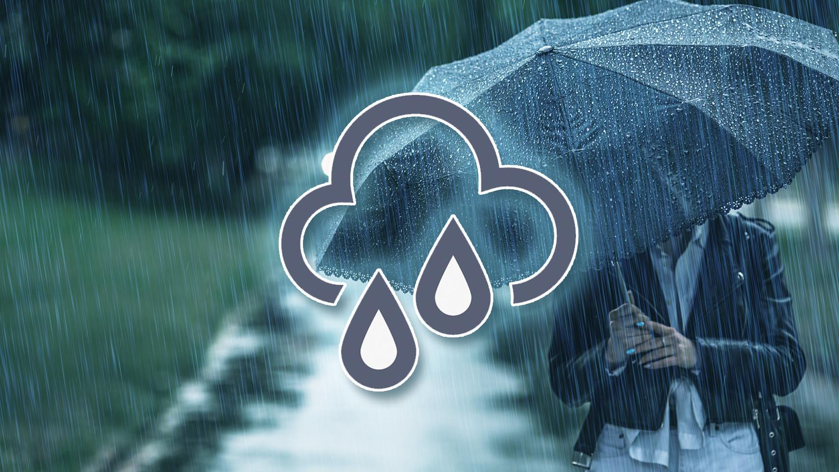 Así se lee el icono de precipitaciones