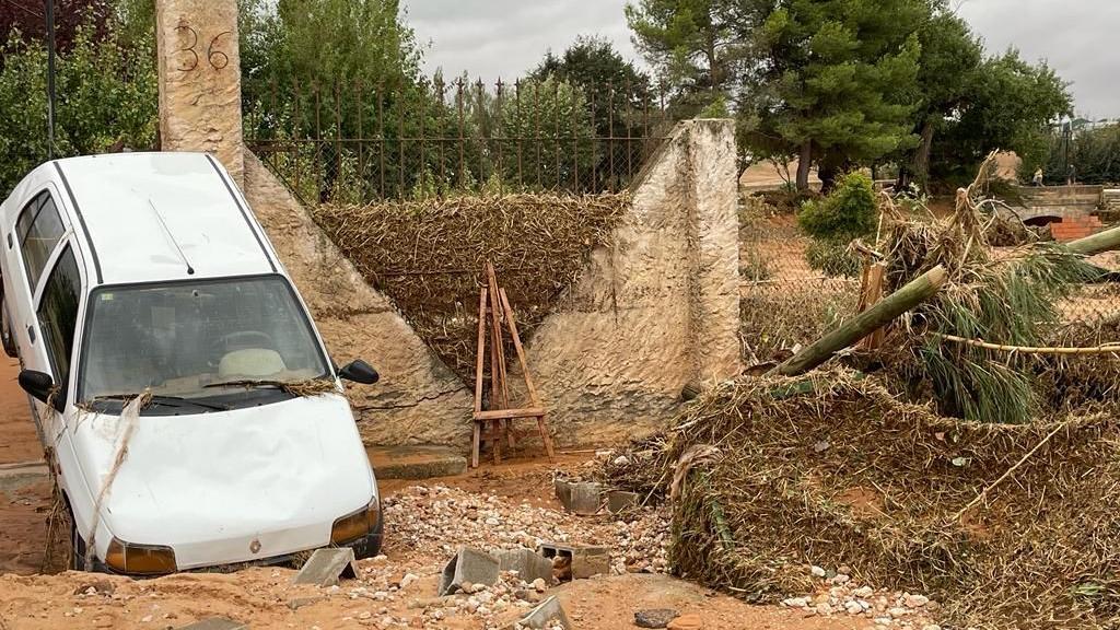 Imagen de este sábado en la localidad conquense de Buenache de Alarcón. Foto: Facebook de Benjamín Prieto