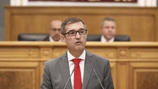 Fernando Muñoz, este lunes en el acto de su toma de posesión en las Cortes de Castilla-La Mancha